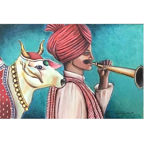 Canvas Nandi Painting