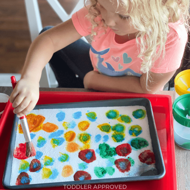 ice painting kids activity