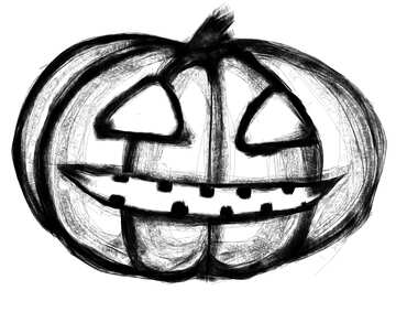 Clipart de abóbora de Halloween №40582