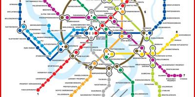 Moscow metro mapa