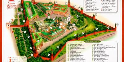 Moscow Kremlin mapa