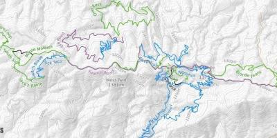 Mapa ng Moscow mountain trail