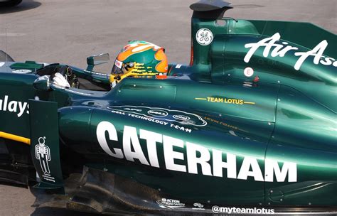 Team Lotus Formula 1 Cars Adopt Caterham Livery