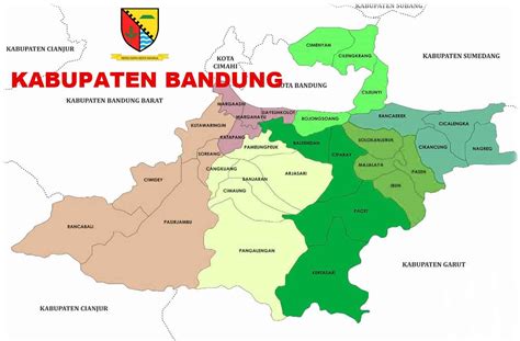 Peta Kabupaten Bandung Lengkap Dengan Nama Kecamatan Tarunas