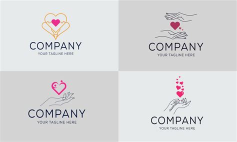 Set Of Dating Logo Design For Web And Mobile App 8056785 Vector Art At