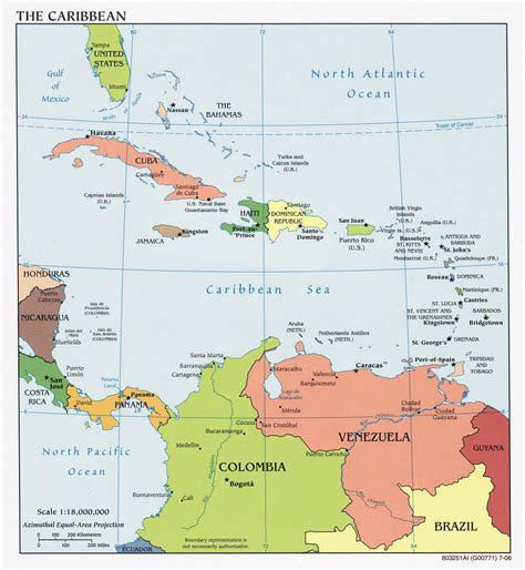 Maps Of Caribbean Islands Printable