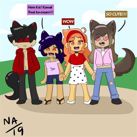 K I Actually Like This Aphmau Aphmaufanart Aaronlycan