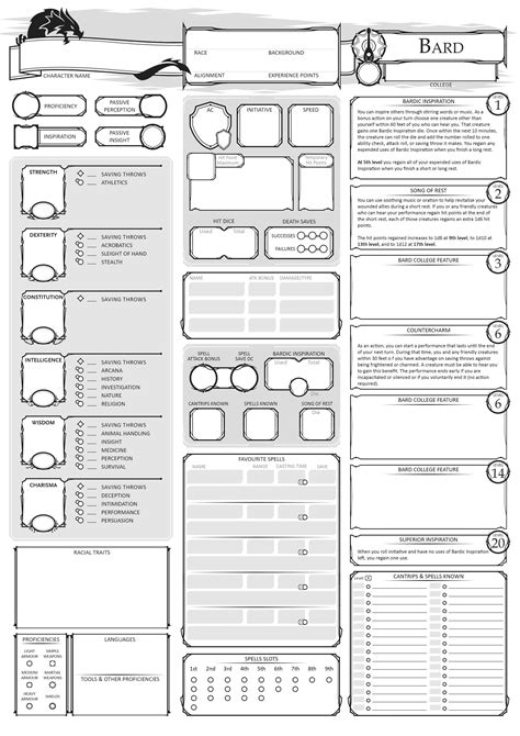 Class Character Sheets Complete Bundle Plus Multiclassing R Dndnext