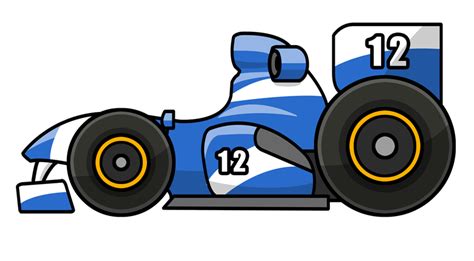 Blue Cartoon Race Cars Clipart Best