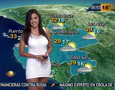 Mexican Weather Reporter Susana Almeida Sexiest Weather Girls In The