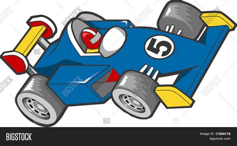 Blue Race Car Clipart