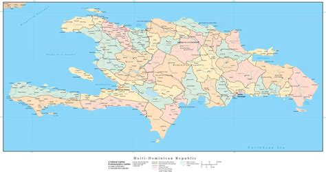 Haiti And Dominican Republic Border Map