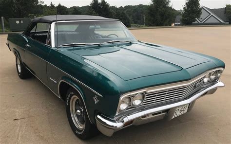 Rare Three Speed 1966 Chevrolet Impala Ss Convertible Barn Finds