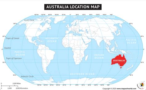 Where Is Australia Located Australia Location In The World Map