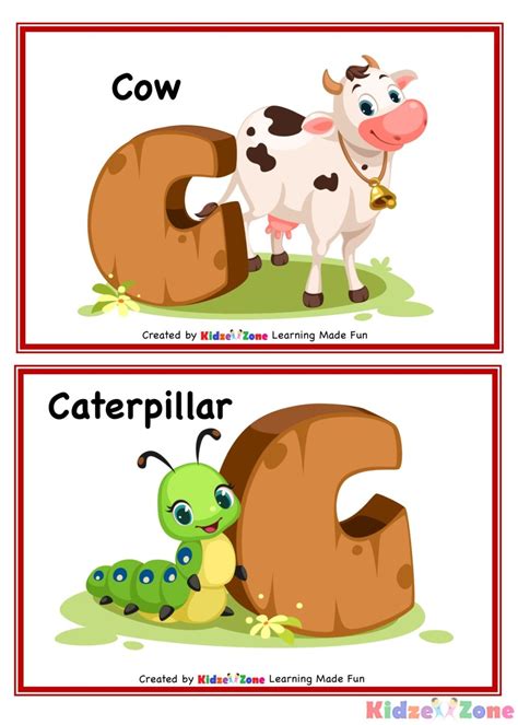 Kindergarten Letter C Flash Card Worksheet