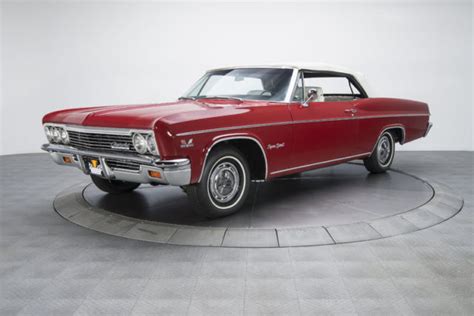 1966 Chevrolet Impala Ss 38 Miles Regal Red Convertible 396 V8 3 Speed