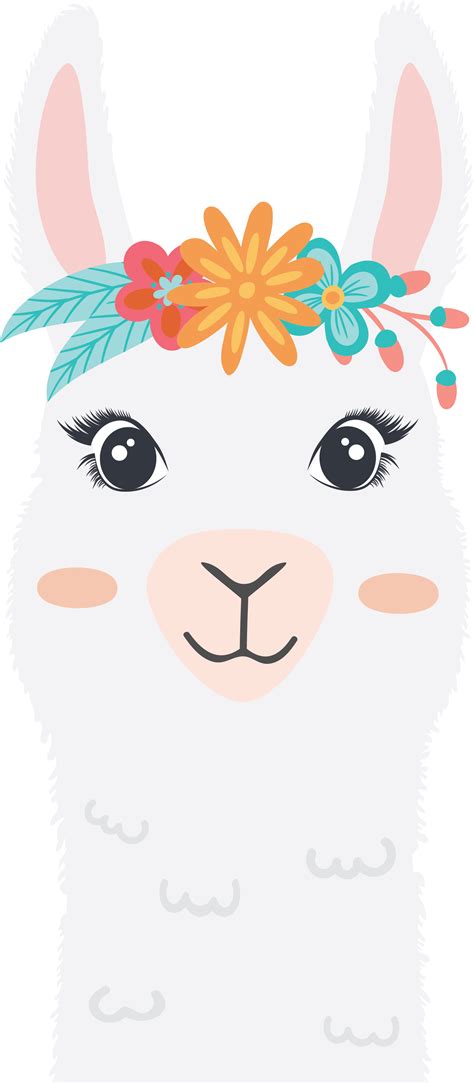 77 Llama Modern Clipart Alpaca Wreath Cute Wedding No Drama