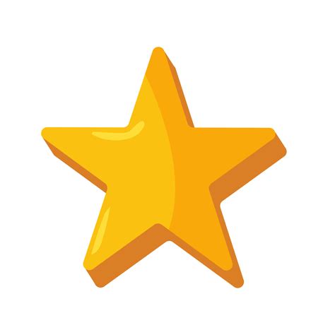 Yellow Star Cartoon Isolated 21985116 PNG