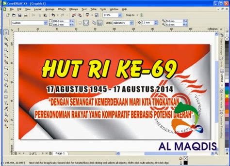 Mendesain Banner Hut Ri Ke 69 Tahun Pake Coreldraw