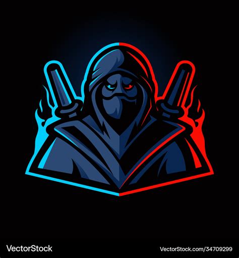 Ninja Gaming Logo Royalty Free Vector Image Vectorstock