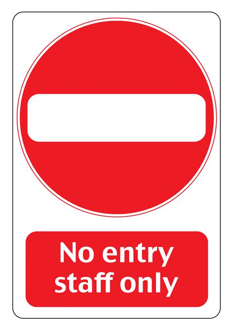 No Entry Signs Poster Template