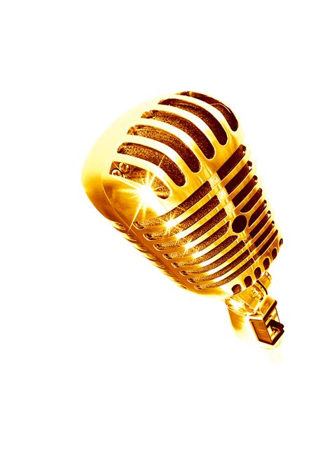 Microphone Golden Microphone Microphone Png Download 16002263