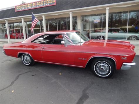 1966 Chevrolet Impala Ss Regal Red Matchs 396 Muncie 4 Speed Collector