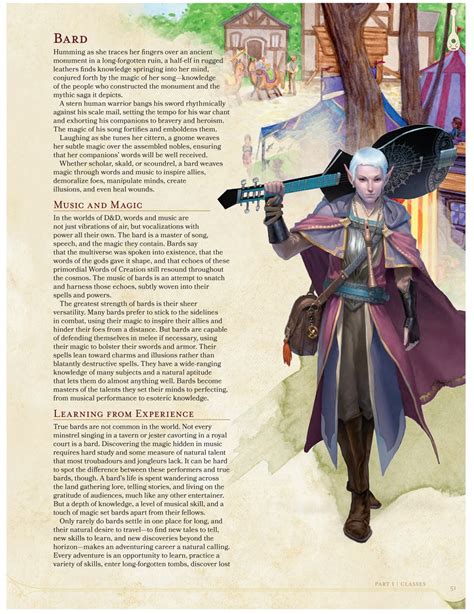 Dandd 5e Bard Class