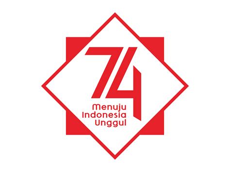 Logo Hut Ri Ke 74 Th Vector Format Cdr Png Svg Hd Gudril Logo