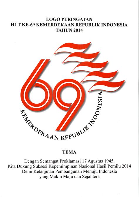 Tema Dan Logo Peringatan Hut Ke 69 Republik Indonesia Kelurahan