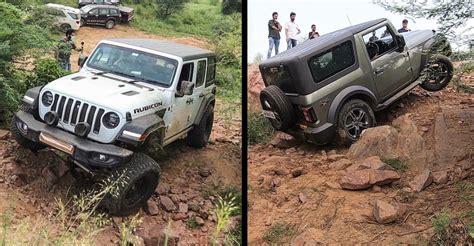 Watch Jeep Wrangler Rubicon Mahindra Thar V Cross And Other Suvs Go