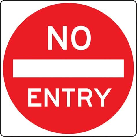 No Entry Signs Images Clipart Best