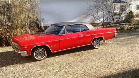 1966 66 Impala Ss Convertible Original 327 Auto Classic Chevrolet