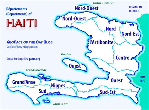 Geofact Of The Day Haiti Department Regions