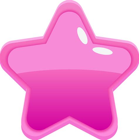 Pink Cartoon Star Button 10976189 PNG