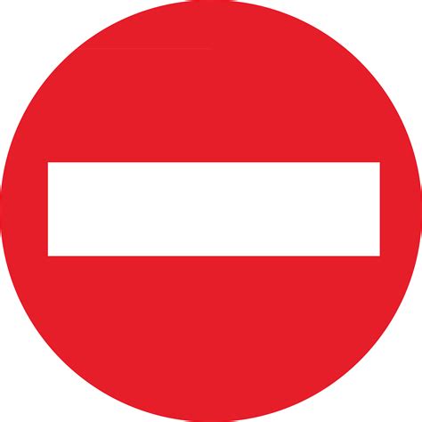 No Entry Signs Images Clipart Best