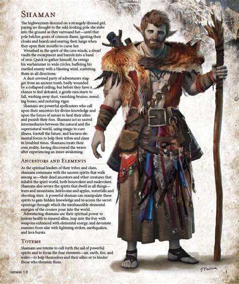 Classes The 5e Shaman Dungeons And Dragons Classes Dnd Characters Dungeons And Dragons