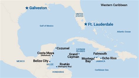 Caribbean Cruise Map