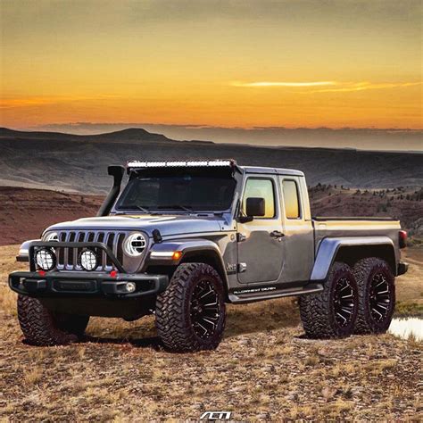 2020 Jeep Gladiator Pickup Truck Rendered As 6x6 Conversion Autoevolution