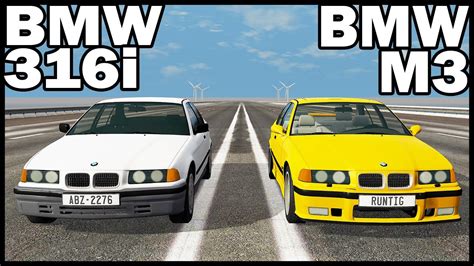 Bmw 316i Vs Bmw M3 Speed Test Beamng Drive Youtube