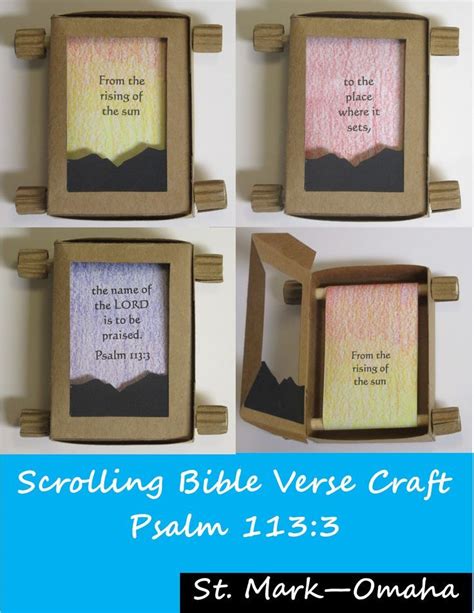 Bible Verse Craft Sunday School Craft