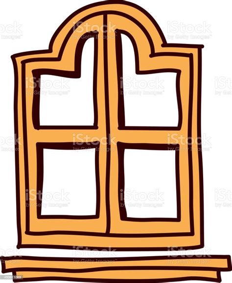 View Of Window Frame Stock Illustration Download Image Now Clip Art