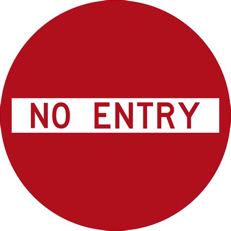 No Entry Signs Clipart Best