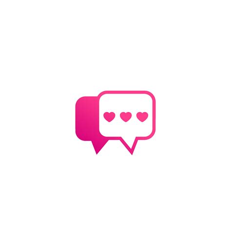 Dating App Love Chat Logo Icon 2204921 Vector Art At Vecteezy