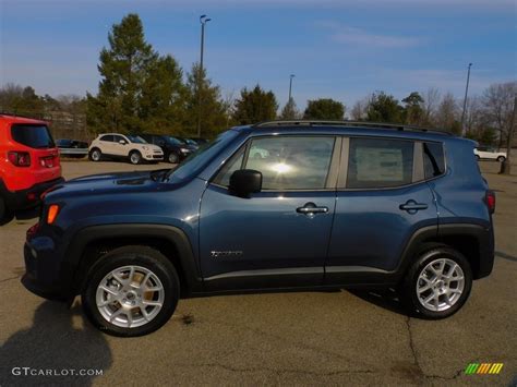 Slate Blue Pearl 2022 Jeep Renegade Latitude 4x4 Exterior Photo