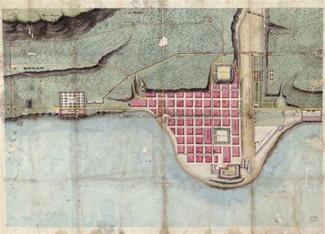 1780 Vintage Map Of Haiti Mole Saint Nicolas Plan Du Mole St Nicolas