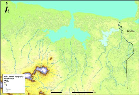 The Location Of Fort Liberté And Its Topography Download Scientific