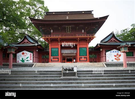 Mt Fuji Hongu Sengen Taisha Shrine Stock Photo Alamy