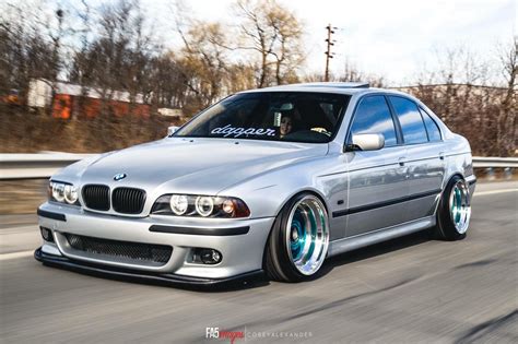 Bmwe39m5 Slammed Bagged Stance Bmw Bmw E39 Bmw Cars