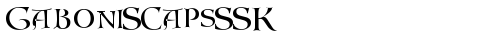 GaboniSCapsSSK Regular truetype font